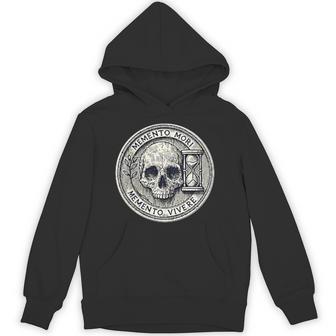 Memento Mori Memento Vivere One Life Two Truths Back Hoodie - Thegiftio UK