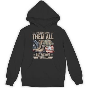 Memorial Day We Don't Know Them All But We Owe Them All Hoodie - Thegiftio UK