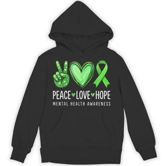 Mental Health Matters Peace Love Mental Health Awareness Hoodie - Monsterry