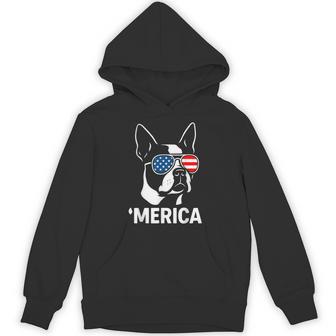 Merica Boston Terrier Hoodie - Thegiftio UK