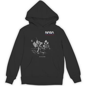 Nasaアポロミッション最初の月面着陸1969年7月20日レトロ パーカー - Kawaiitshirt