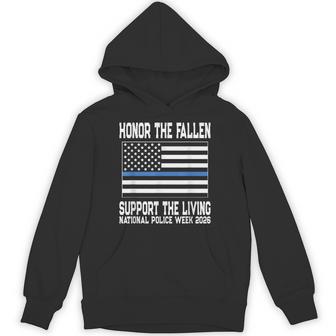 National Police Week 2026 Honor The Fallen Support Living Hoodie - Thegiftio UK