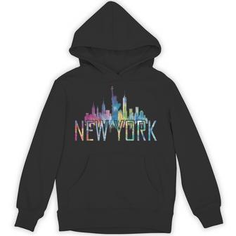 New York City New York Ny Skyline Hoodie - Thegiftio UK