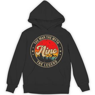 Nino The Man The Myth The Legend Vintage Retro For Grandpa Hoodie - Monsterry