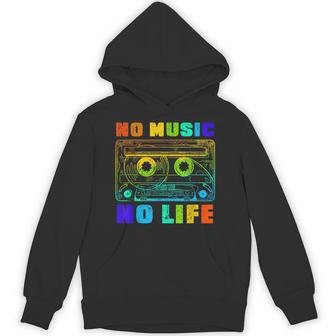 No Music No Life、ヴィンテージカセット音楽愛好家。 パーカー - Kawaiitshirt