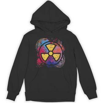 Nuclear Medicine Radiation Symbol Colorful Radiology Tech Hoodie - Thegiftio UK