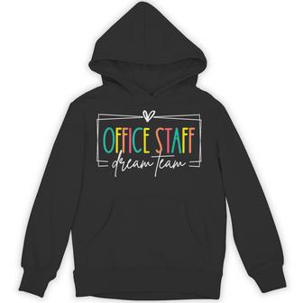 Office Staff Dream Team Front Office School Secretary Retro Hoodie - Monsterry