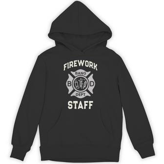 Official Firework Staff 4Th Of July Safety Crew Technician Hoodie - Thegiftio UK