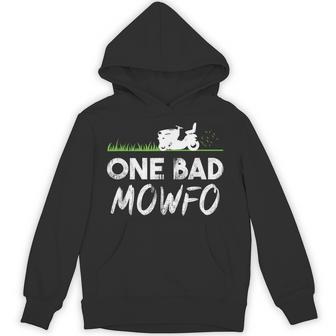 One Bad Mowfo Lawn Care Mowing Gardener Father's Day Hoodie - Thegiftio UK