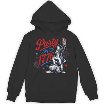 Party Like It Is 1776 4Th Of July George Washington Hoodie - Thegiftio UK