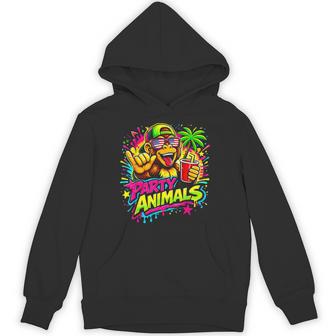 Party Animals Baseball Monkey Sunglasses Hoodie | Seseable UK