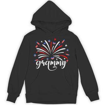 Patriotic 4Th Of July Grammy Fireworks Little Firecracker Hoodie - Thegiftio UK