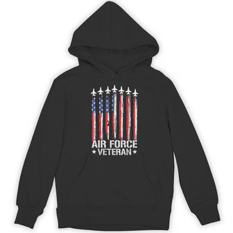 Patriotic Us Air Force Veteran Flag Usa American Usaf Vet Hoodie - Thegiftio UK