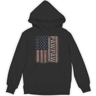 Pawpaw American Flag Vintage Father's Day 4Th Of July Hoodie - Thegiftio UK