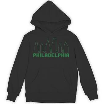 Philadelphia Skyline Downtown Cityscape Brotherly Love Cute Hoodie - Thegiftio UK