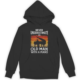 Pianist Never Underestimate An Old Man With A Piano Hoodie | Seseable UK