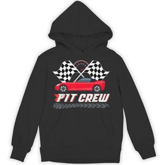 Pit Crew Race Car Birthday Party Racing Matching Family Hoodie - Thegiftio UK