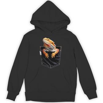 Pocket Bearded Dragon Reptile Animal Beardie Bearded Dragon Hoodie - Monsterry