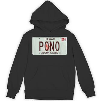 Pono ヴィンテージ ハワイ ナンバープレート パーカー - Kawaiitshirt