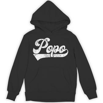 Popo Vintage Retro Father's Day For Papa Grandpa Hoodie - Thegiftio UK