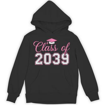 Preschool Class Of 2039 Grow With Me Graduation 2039 Pink Hoodie - Monsterry