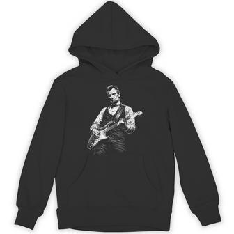 President Abraham Lincoln Abe Lincoln Playing Guitar Vintage Hoodie | Seseable UK