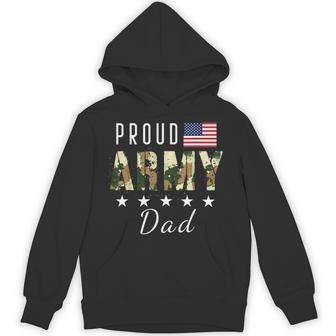Proud Military Camouflage Proud Army Dad Father's Hoodie - Thegiftio UK