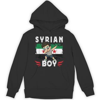 Proud Syrian Boy Dab Pose Syrian Son Guy Syria Flag Hoodie - Thegiftio UK