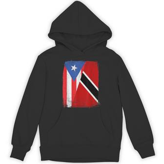 Puerto Rican Trinidadian Flag Puerto Rico Trinidad Heritage Hoodie - Thegiftio UK