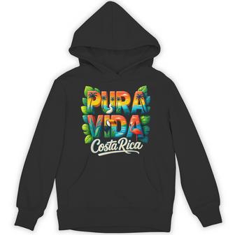 Puravida Costa Rica Souvenir Cool Central America Travel Hoodie - Thegiftio UK
