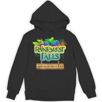 Rainforest Falls Exploring The Nature Of God Vbs 2026 Hoodie - Thegiftio UK