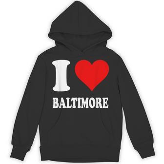 Red Heart I Love Baltimore パーカー - Kawaiitshirt