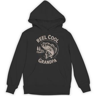 Reel Cool Great Grandpa Step Dad Fishing Father Day Hoodie | Seseable UK