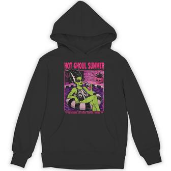 Retro The Bride Frankenstein Monster Hot Ghoul Summer Hoodie - Thegiftio UK