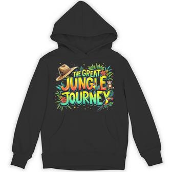 Retro The Great Jungle Journey Adventure Theme Vbs Graphic Hoodie - Thegiftio UK