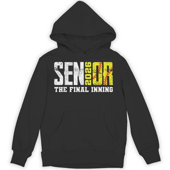 Retro Softball Senior 2026 The Final Inning Senior Hoodie | Seseable UK