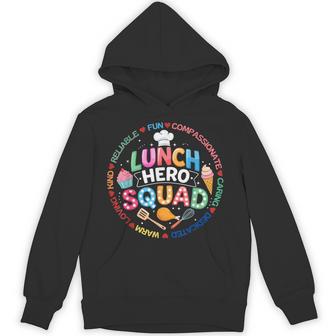 School Lunch Hero Squad Cafeteria Workers Lunchroom Hoodie | Mazezy