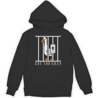 Got Too Silly Goose Humor Minimal Trendy Animal Lovers Hoodie - Thegiftio