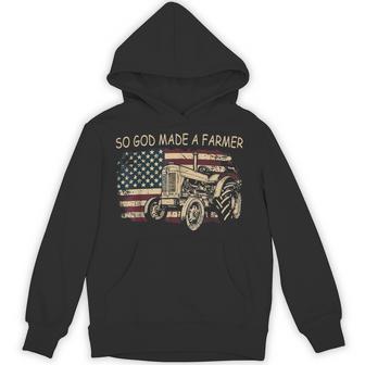 So God Made A Farmer Farming Farmer Hoodie - Thegiftio UK