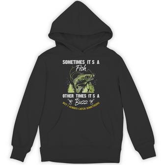 Sometimes Its A Fish Buzz Fishing Lover 漁師のギフト パーカー - Kawaiitshirt