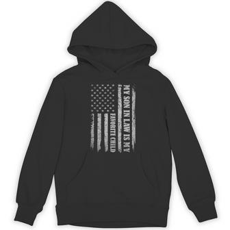 My Son In Law Is My Favorite Child Fathers Day Usa Flag Hoodie - Monsterry
