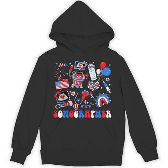 Sonographer 4Th Of July Sono Tech Sonography Ultrasound Hoodie - Thegiftio UK
