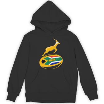 Springbok ラグビーボール & 南アフリカ国旗 メンズ レディース キッズ パーカー - Kawaiitshirt