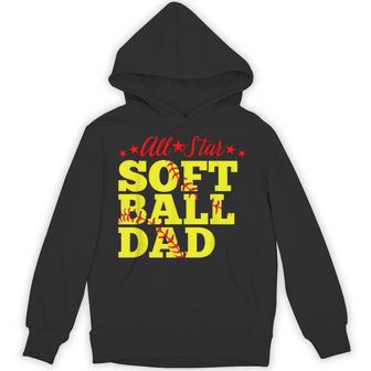 All Star Softball Dad Father's Day Present Hoodie - Thegiftio UK