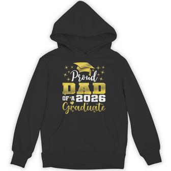 Super Proud Dad Of 2026 Graduate Senior Graduation Family Hoodie - Thegiftio UK
