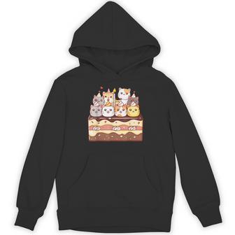 Sweet Icing Party 子猫好き 誕生日ケーキ かわいい猫 パーカー - Kawaiitshirt
