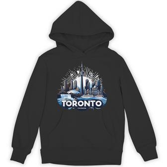 Toronto Canada City Landmarks Souvenir Canadian Proud Hoodie - Thegiftio UK