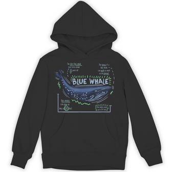 Trendy Blue Whale Facts パーカー - Kawaiitshirt