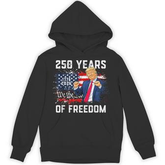 Trump 250Th Birthday Of America Flag 2026 250Th 4Th Of July Hoodie - Thegiftio UK