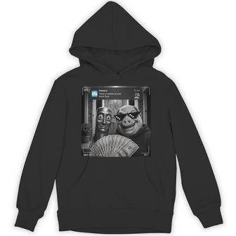 Tung Tung Tungahur John Pork Meme Brainrot Door Motion パーカー - Kawaiitshirt